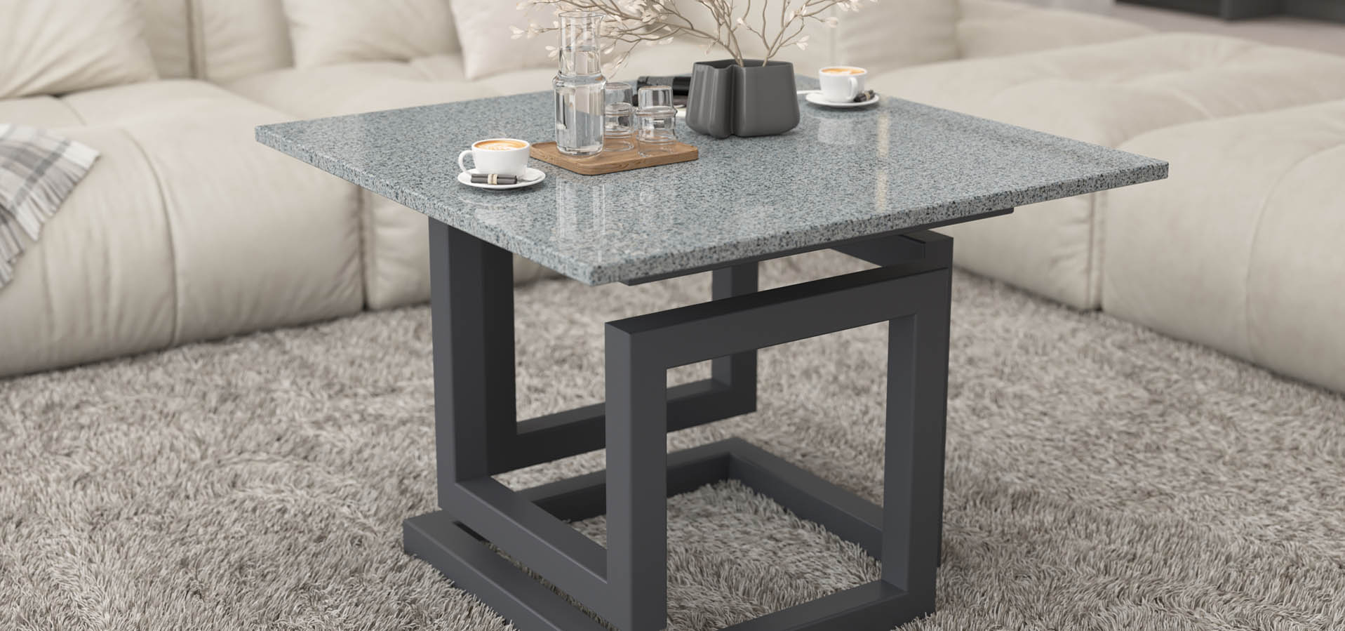 nowoczesny stolik kawowy, stół do salonu