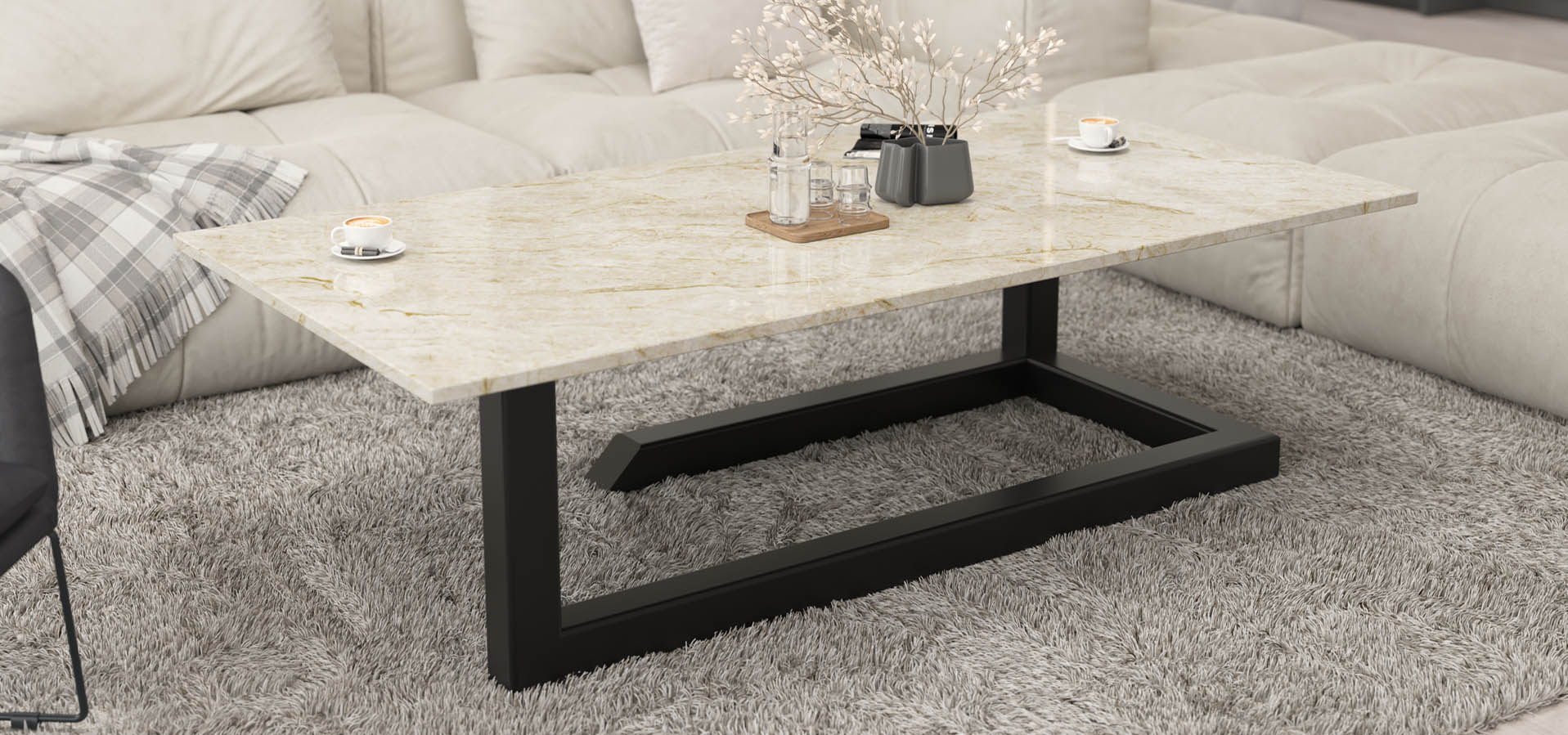 nowoczesny stolik kawowy, stół do salonu