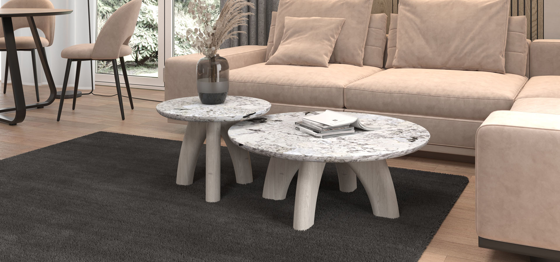 nowoczesny stolik kawowy, stół do salonu