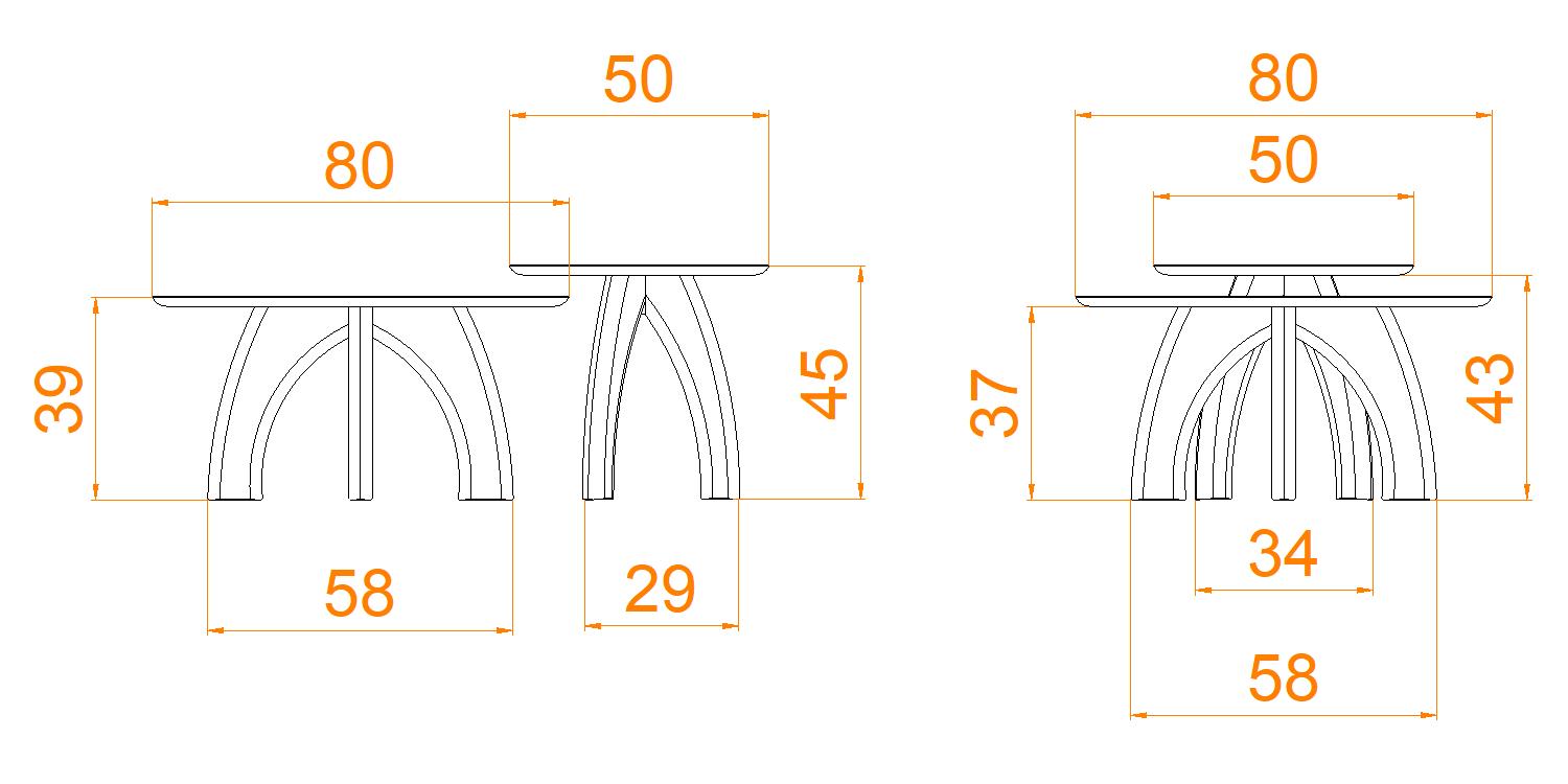 wymiary stolika kawowego