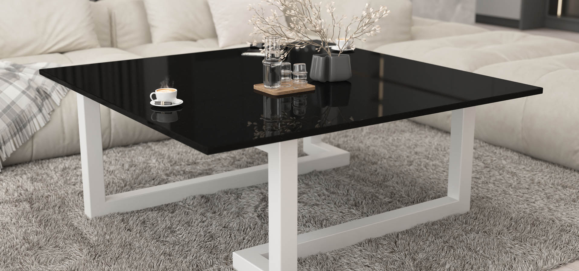 nowoczesny stolik kawowy, stół do salonu