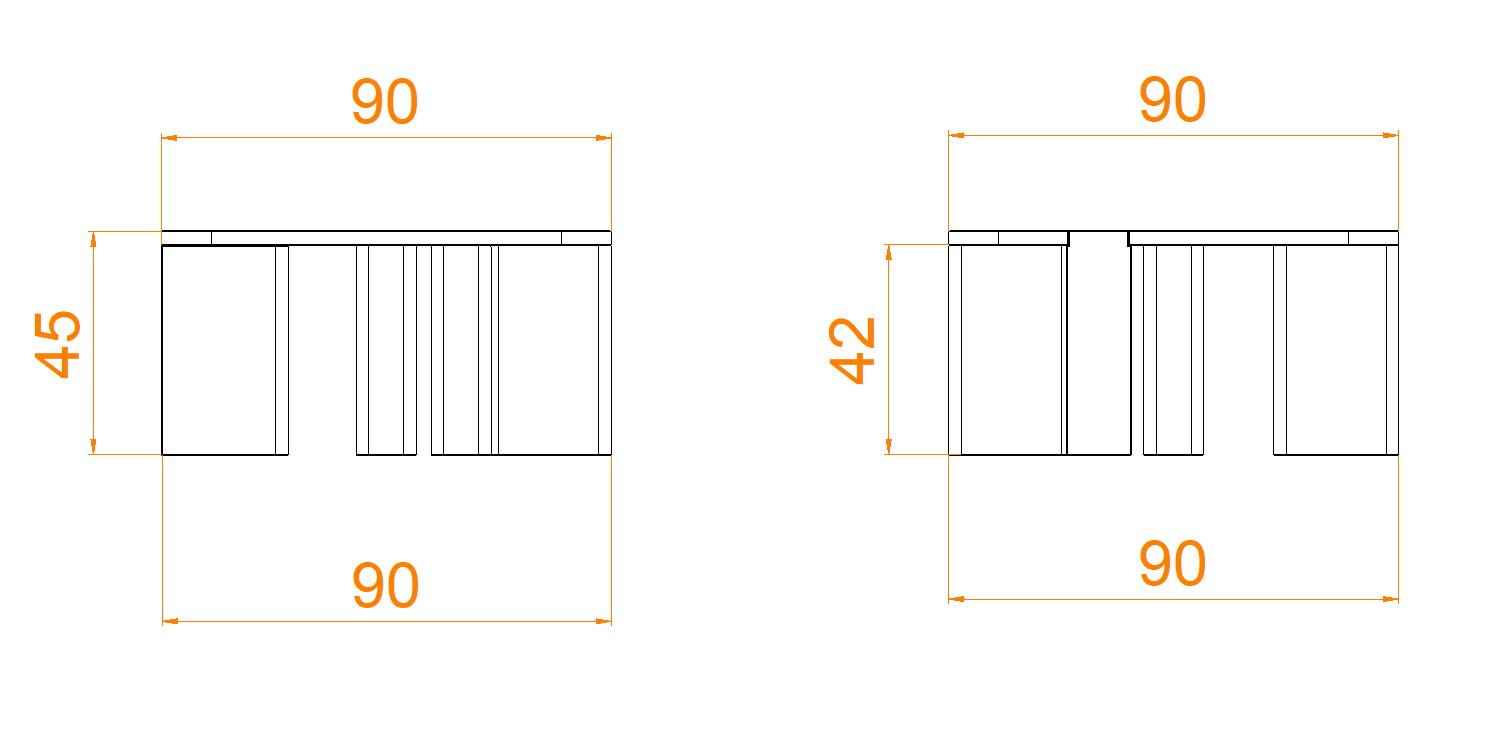 wymiary stolika kawowego